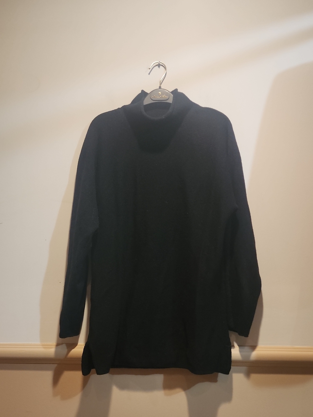 Banana Republic Black Mock Neck Oversized Sweater